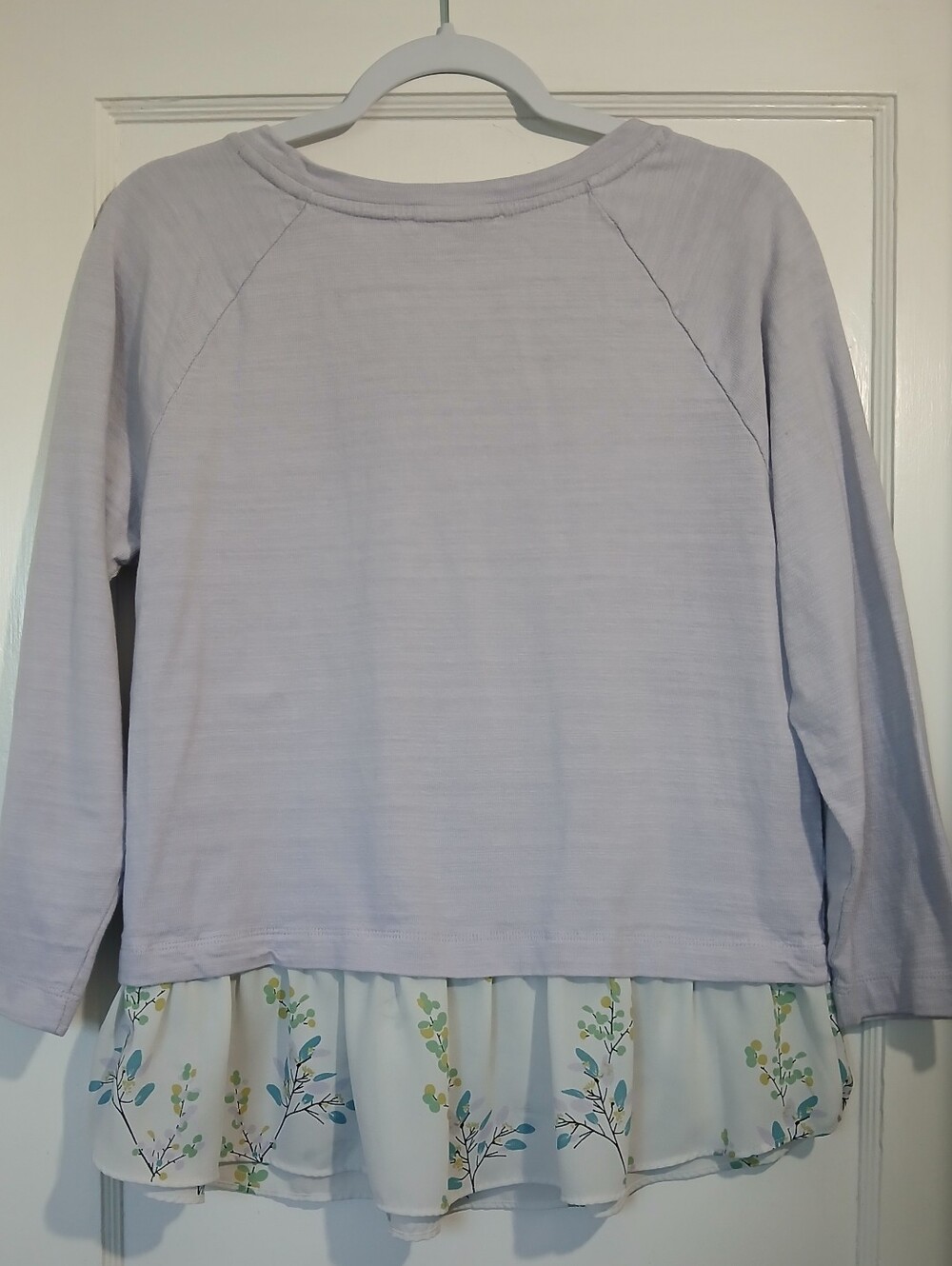 LOFT Layered Ruffle Hem Top - Picture 6 of 9
